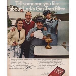 Lark Cigarette Magazine Advertisement 1968 Vintage Tobacciana Full Color